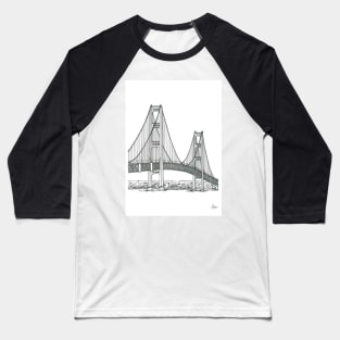 The Mackinac Bridge Baseball T-Shirt